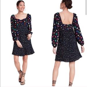 RIXO x Target Long Sleeve Polka Dot Mini Dress
